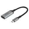 Lindy 43428 video kábel adaptér 0,15 m USB Type-C HDMI sivý
