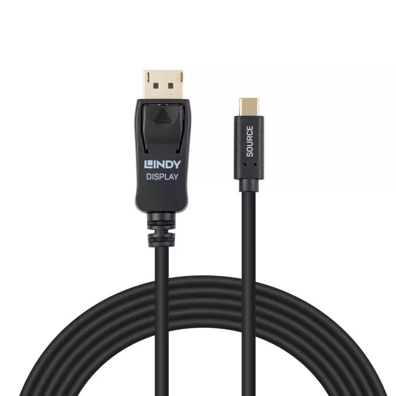 Lindy 2m USB Type C na DisplayPort 4K60 adaptérový kábel s HDR