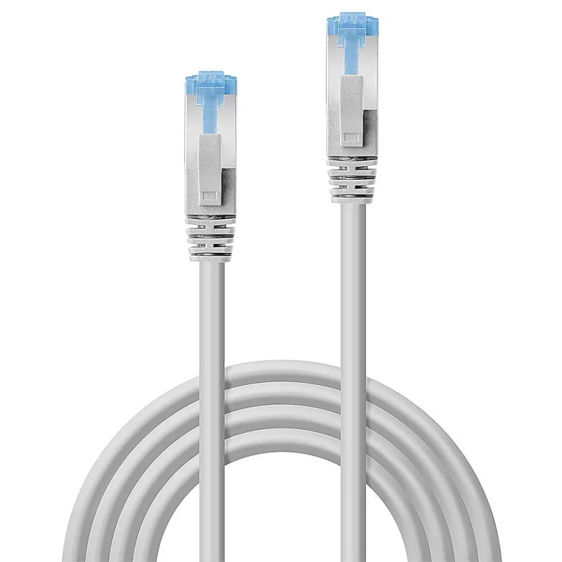 Lindy 2m Cat.6A U/UTP LSZH kábel, sivý, 2 m, Cat6a, U/UTP (UTP), RJ-45, RJ-45, sivý
