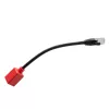 Lindy 0,2m RJ-45 Cat.6A Break-Away adaptér, 0,2 m, Cat6a, RJ-45, RJ-45, čierny, červený