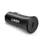 Lindy Single Port USB Type C PD auto nabíjačka, 27 W, auto, zapaľovač cigariet, 12 V, 3 A, čierna