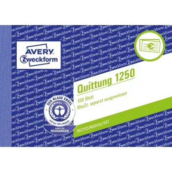 Avery 1250 účtovný formulár/kniha A6