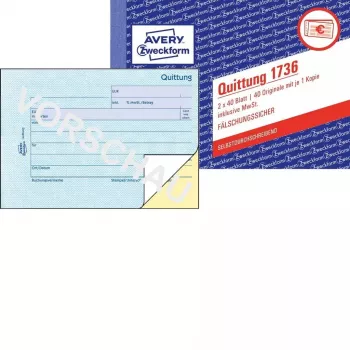 Avery 1736-5 účtovná kniha formulárov A6