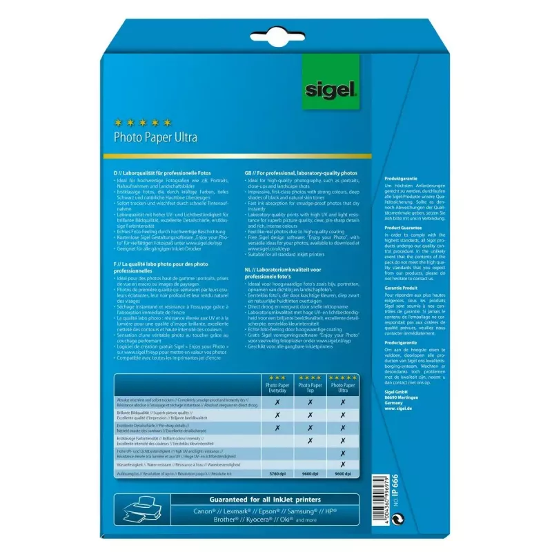 Sigel InkJet Ultra fotografický papier satén A4