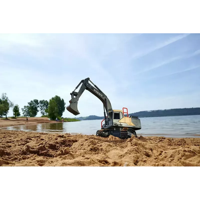RC bager Dickie Volvo Mining 2,4 GHz diaľkovo ovládaný stavebný model