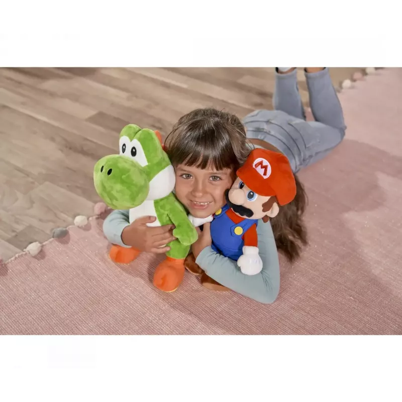 Plyšová hračka figúrka Yoshi od Simba-Dickie, téma Super Mario, model 109231012, cca 30 cm