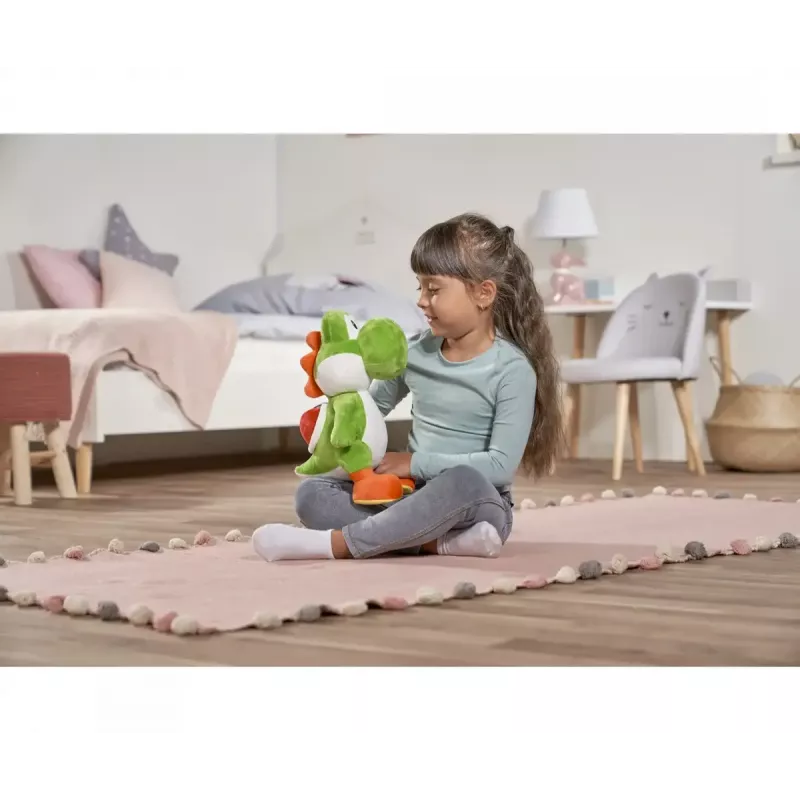 Plyšová hračka figúrka Yoshi od Simba-Dickie, téma Super Mario, model 109231012, cca 30 cm
