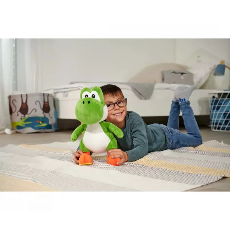 Plyšová hračka figúrka Yoshi od Simba-Dickie, téma Super Mario, model 109231012, cca 30 cm