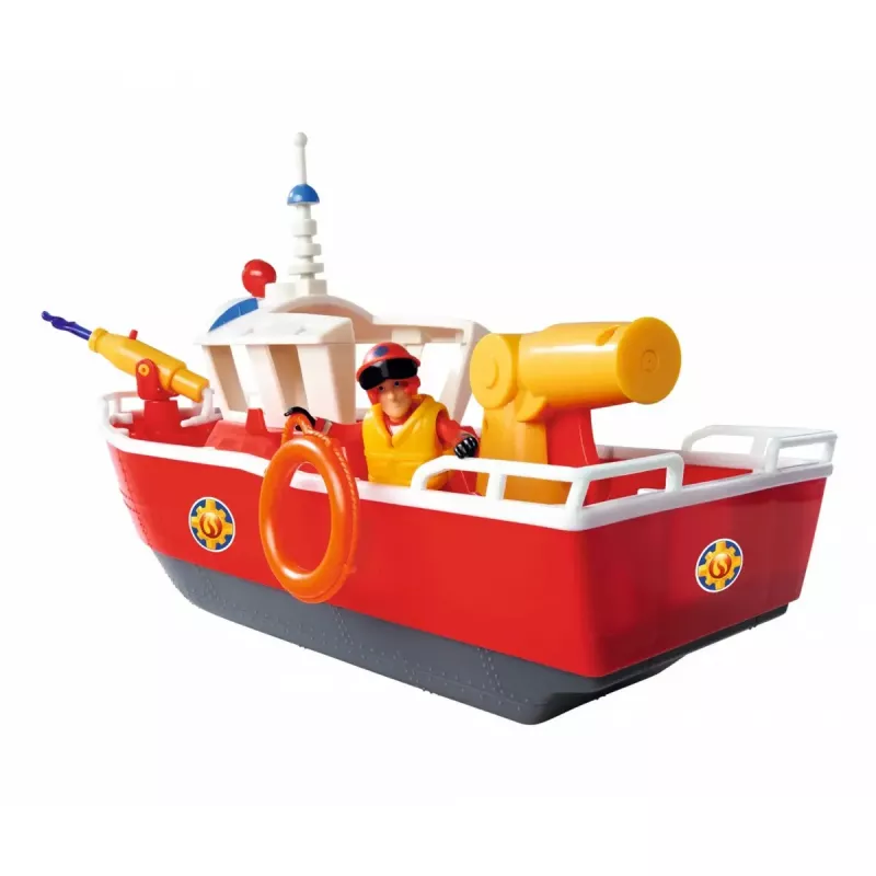 Hračkárska hasičská loď Simba-Dickie Fireman Sam Titan Fireboat, hračkárska súprava s vozidlom