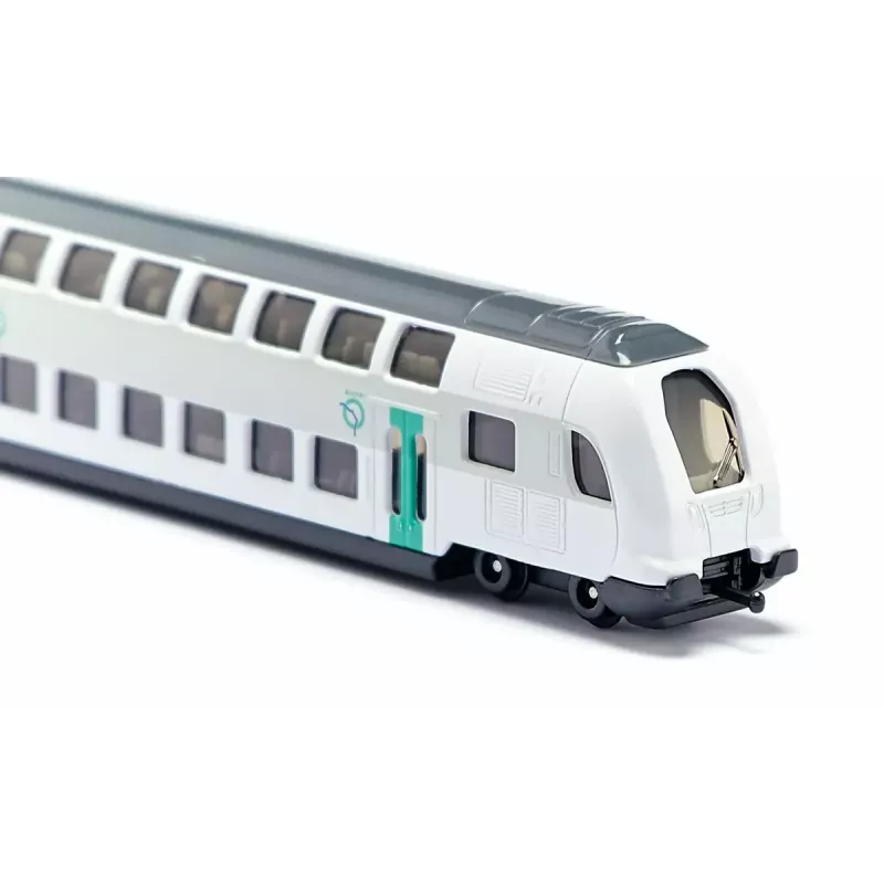 Vlak Siku RATP DOPPELSTOCKZUG kov plast čierna modrá sivá