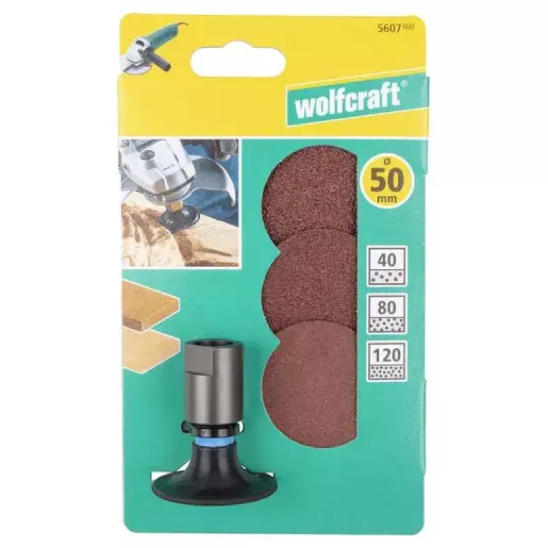 Brúsny kotúč Wolfcraft GmbH 5607000 vhodný na kov drevo