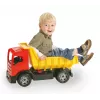 Nákladné auto Lena GIGA TRUCKS sklápačka modrá červená mix