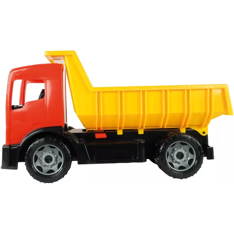 Nákladné auto Lena GIGA TRUCKS sklápačka modrá červená mix