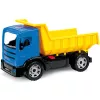 Nákladné auto Lena GIGA TRUCKS sklápačka modrá červená mix
