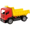 Nákladné auto Lena GIGA TRUCKS sklápačka modrá červená mix