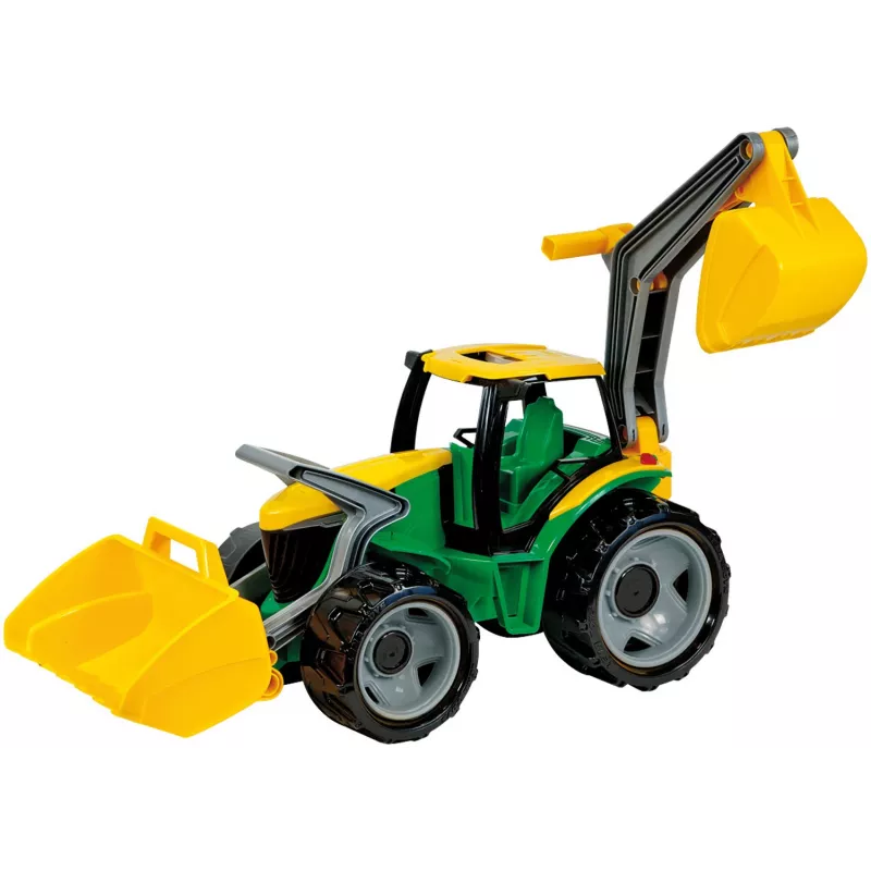 Traktor Lena GIGA TRUCKS ZL-02080 s čelným nakladačom a bagrom