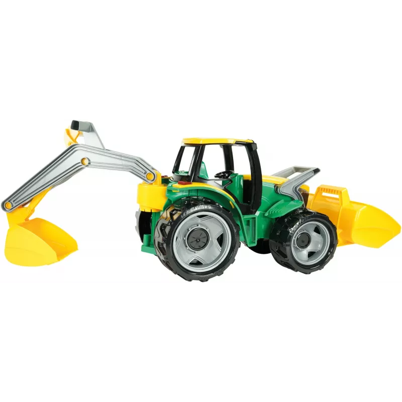 Traktor Lena GIGA TRUCKS ZL-02080 s čelným nakladačom a bagrom