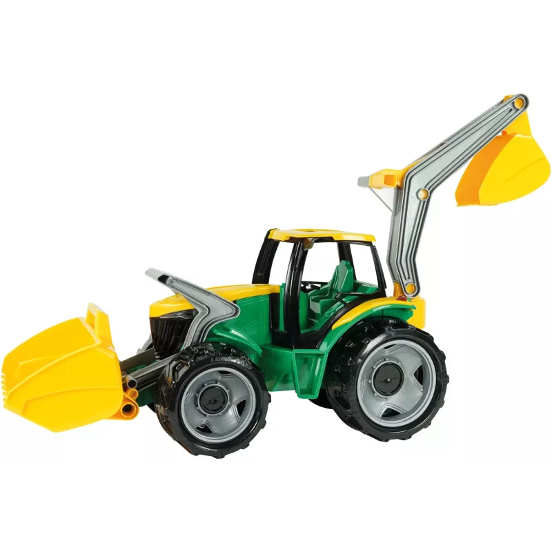 Traktor Lena GIGA TRUCKS ZL-02080 s čelným nakladačom a bagrom
