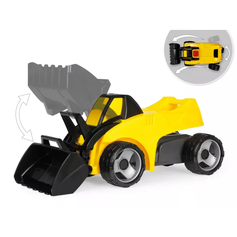 Nakladač Lena GIGA TRUCKS 02145 plast oceľ čierna žltá