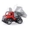 Sklápacie nákladné auto Lena TRUXX 29cm guma oceľ sivá červená