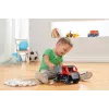 Sklápacie nákladné auto Lena TRUXX 29cm guma oceľ sivá červená