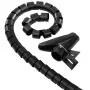 Hama káblový zväzkový chránič Easy Cover, 2,5 m, 20 mm, čierna sada káblov