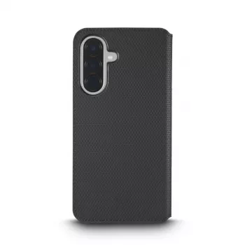 Puzdro na mobil white diamonds 00039091 — tenké folio-booklet pre Samsung Galaxy A57 5G, čierne