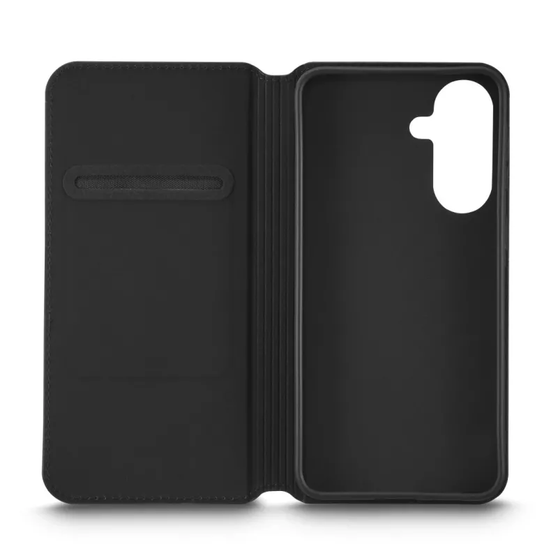 Puzdro na mobil white diamonds 00039091 — tenké folio-booklet pre Samsung Galaxy A57 5G, čierne