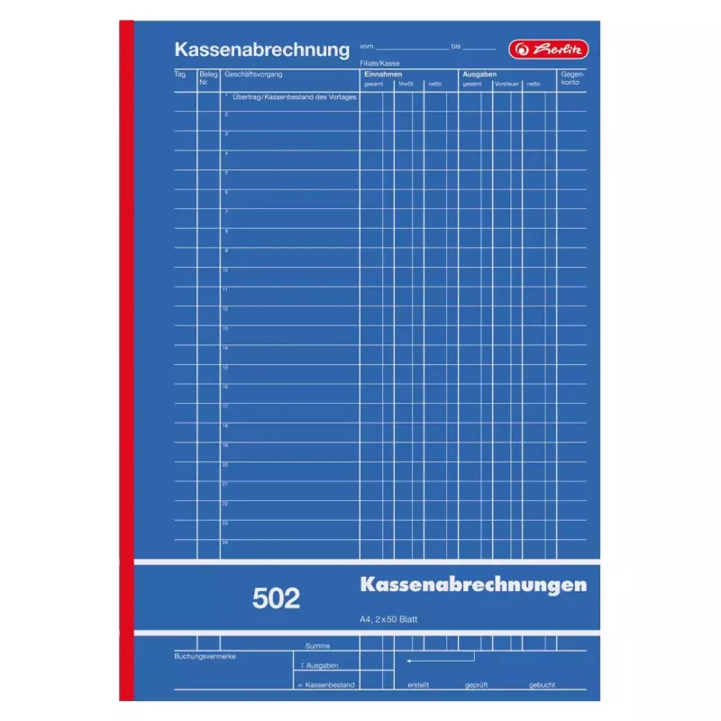 Účtovný formulárový blok Herlitz 882415 A4 100 strán