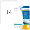 Odnímateľné adresné etikety HERMA 99,1x38,1 mm biela 350 kusov