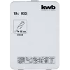 Sada vrtákov KWB 421856 19 kusov špirálových vrtákov 1,0 - 10 mm