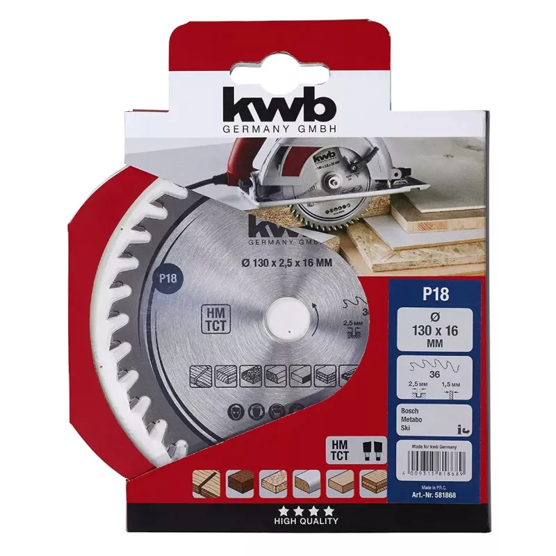 Kotúč píly KWB 581868 na kov 1 kus 190 g