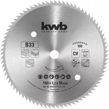 kwb 583311 kotúčový pílový kotúč 150 x 16 mm