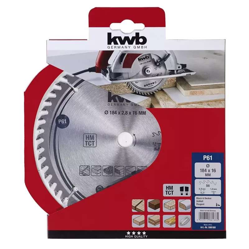 Kotúč píly KWB 586168 s tvrdokovovými hrotmi 1 kus