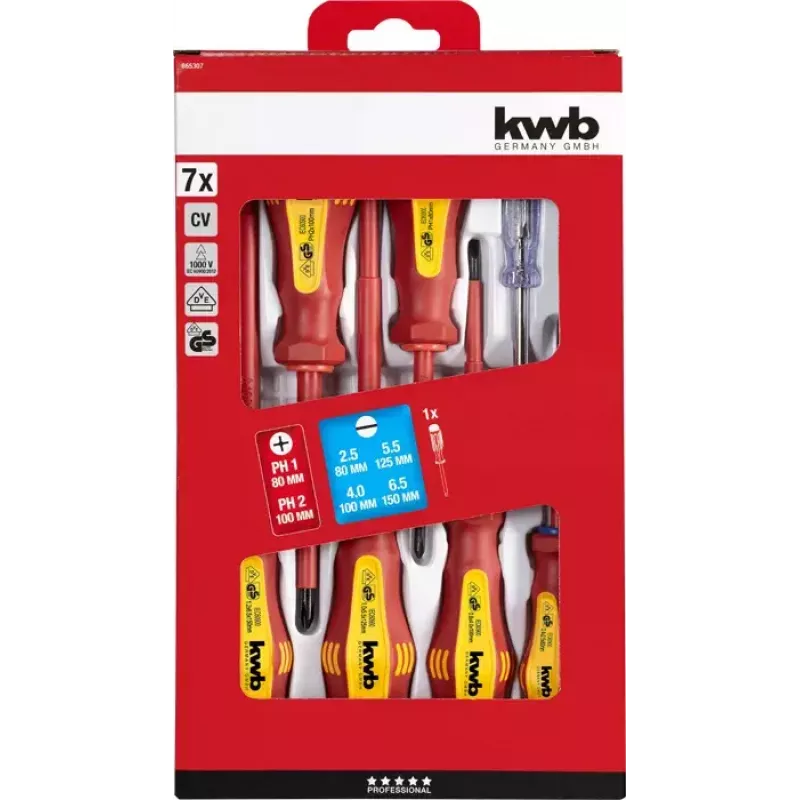Ručná sada skrutkovačov KWB 665307