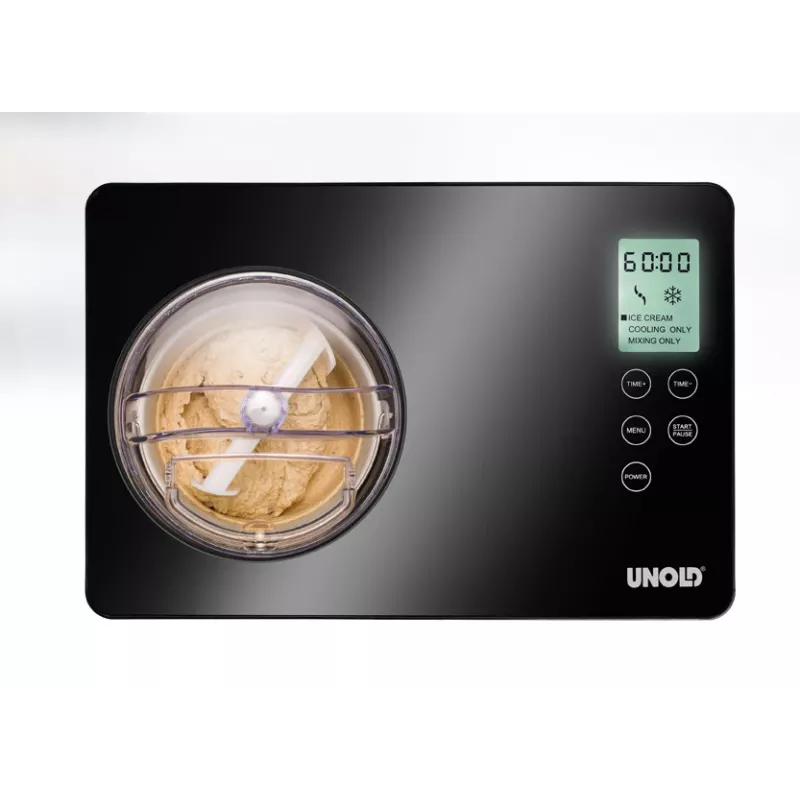 Unold 48845 zmrzlinovač kompresorový zmrzlinovač 2 L 180 W čierna, nehrdzavejúca oceľ
