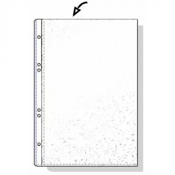 Rexel A6 PP vrecko 80 mikrónov hore otvorené embosované, A6, transparentné, 125 mm, 20 mm, 150 mm, 109 g