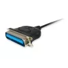 Equip Adaptérový kábel USB-A na paralelný port (Centronics 36), 1,5 m, čierny