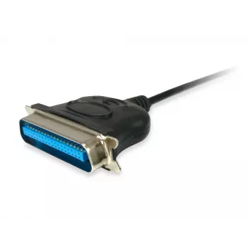Equip USB-A na paralelný (Centronics 36) adaptérový kábel, 1,5 m, čierna