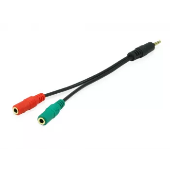 Equip 147943 audiokábel 1,5 m 2 x 3,5 mm 3,5 mm čierna
