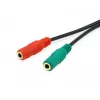 Equip 147943 audiokábel 1,5 m 2 x 3,5 mm 3,5 mm čierna