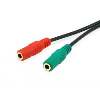 Equip 147943 audiokábel 1,5 m 2 x 3,5 mm 3,5 mm čierna