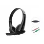 Káblový headset CONCEPTRONIC POLONA06B3T, stereo 3,5 mm, mikrofón s potlačením šumu, supraaurálny, 20–20000 Hz, 1,8 m kábel, čierna