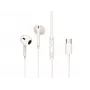 Káblový in-ear headset CONCEPTRONIC BRENDAN02W USB-C, in-ear, 20–20000 Hz, 1,2 m kábel, biela