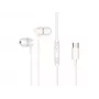 Káblový in-ear headset CONCEPTRONIC BRENDAN03W – USB-C, 20–20000 Hz, 1,2 m kábel, biela