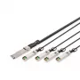 Digitus 40G QSFP+ to 4XSFP+ Direct Attach kábel 2m