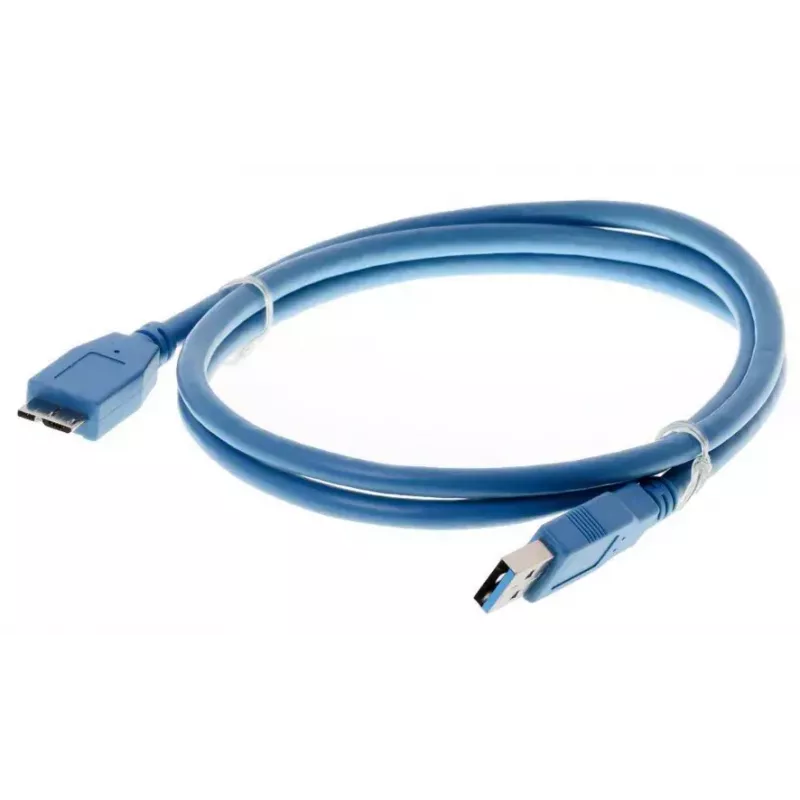 USB kábel Helos 014688 USB 3.2 Gen 1 1m modrý