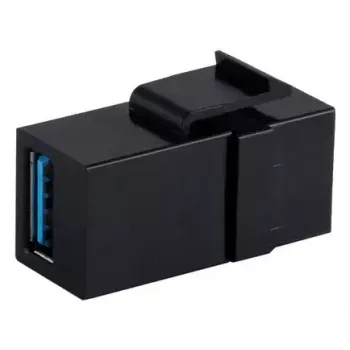 Keystone modul ShiverPeaks S/CONN 08-10041 plochý čierny USB A