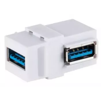 Keystone modul ShiverPeaks S/CONN 08-10042 uhlový USB A biely