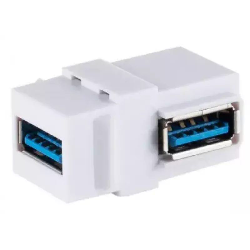 Keystone modul ShiverPeaks S/CONN 08-10042 uhlový USB A biely